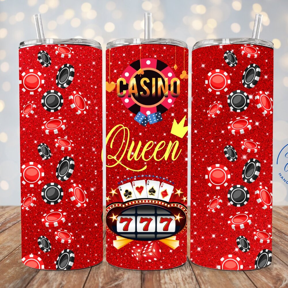 Las Vegas Tumbler, Casino Queen Tumbler, Vegas Queen Cup, Las Vegas Travel Cup